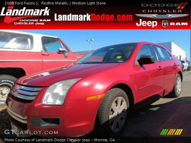 2008 Ford Fusion S in Redfire Metallic
