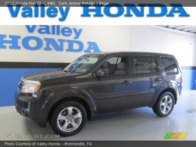 2012 Honda Pilot EX-L 4WD in Dark Amber Metallic