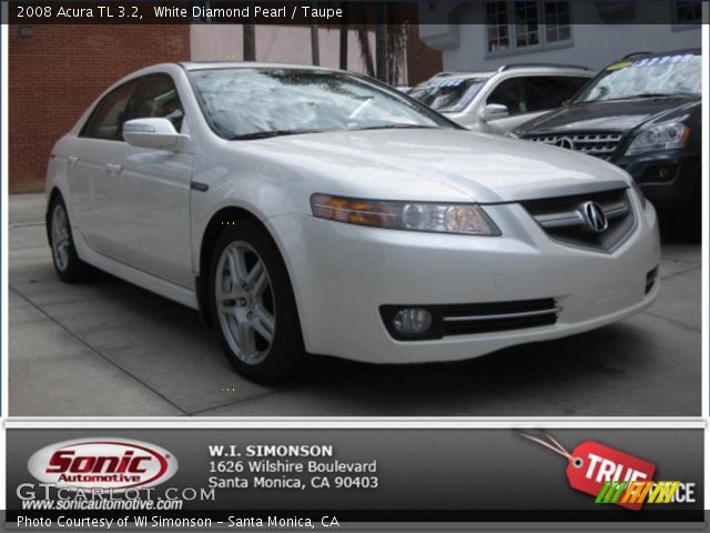 2008 Acura TL 3.2 in White Diamond Pearl