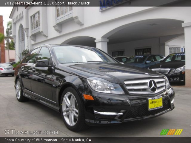 2012 Mercedes-Benz C 250 Sport in Black