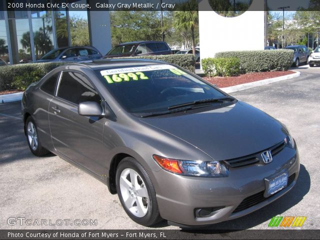 2008 Honda Civic EX Coupe in Galaxy Gray Metallic