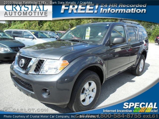 2010 Nissan Pathfinder S FE+ in Dark Slate Metallic