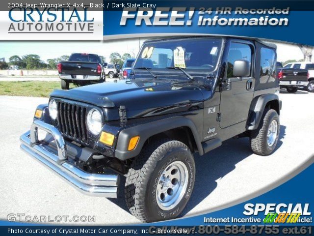2004 Jeep Wrangler X 4x4 in Black