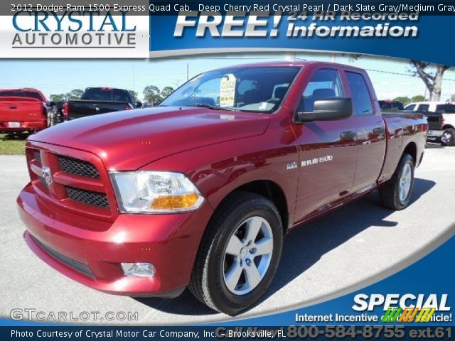 2012 Dodge Ram 1500 Express Quad Cab in Deep Cherry Red Crystal Pearl
