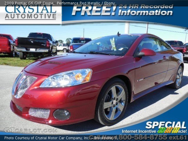 2009 Pontiac G6 GXP Coupe in Performance Red Metallic