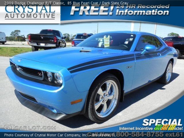 2009 Dodge Challenger R/T Classic in B5 Blue Pearl Coat