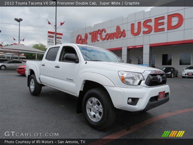 2013 Toyota Tacoma V6 SR5 Prerunner Double Cab in Super White