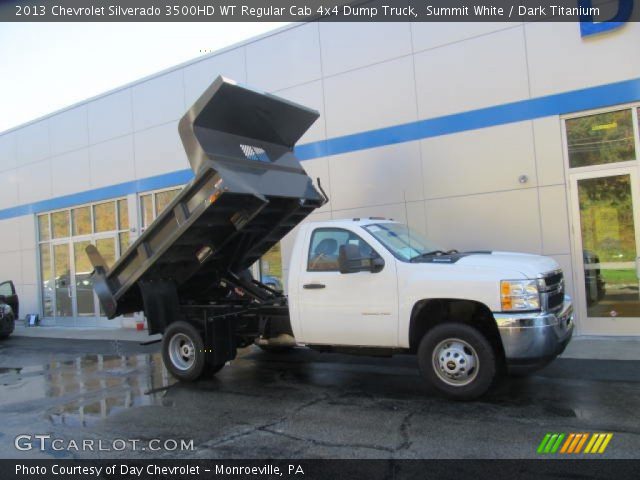 2013 Chevrolet Silverado 3500HD WT Regular Cab 4x4 Dump Truck in Summit White