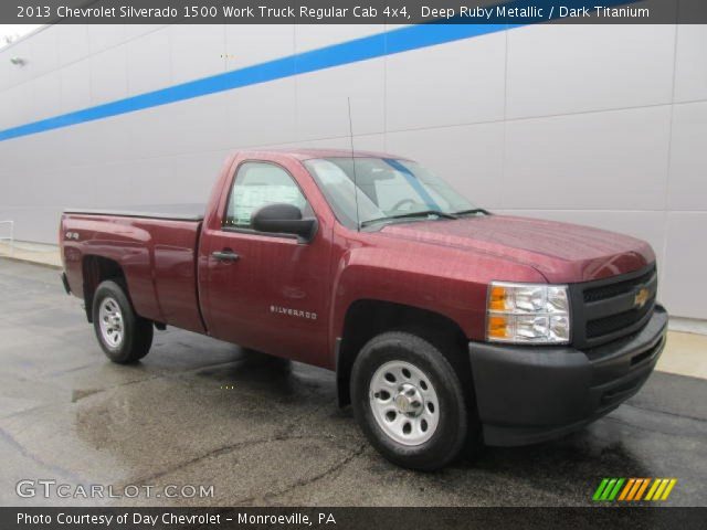 2013 Chevrolet Silverado 1500 Work Truck Regular Cab 4x4 in Deep Ruby Metallic