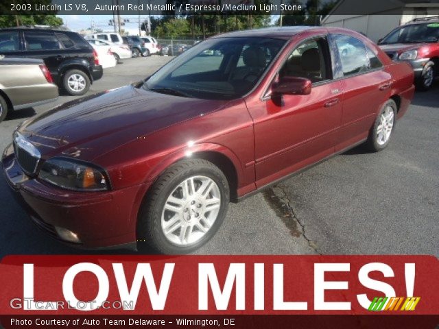 2003 Lincoln LS V8 in Autumn Red Metallic