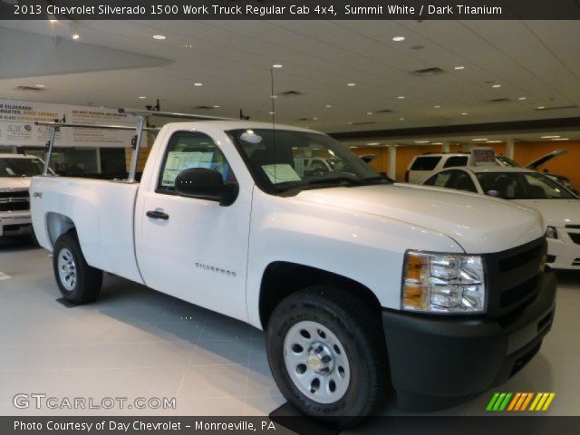 2013 Chevrolet Silverado 1500 Work Truck Regular Cab 4x4 in Summit White