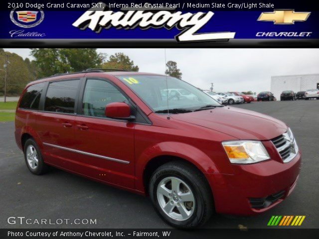 2010 Dodge Grand Caravan SXT in Inferno Red Crystal Pearl