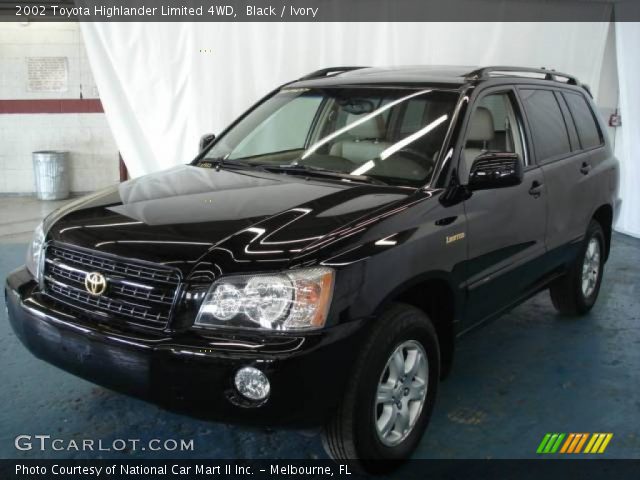2002 Toyota Highlander Limited 4WD in Black