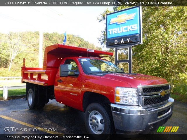 2014 Chevrolet Silverado 3500HD WT Regular Cab 4x4 Dump Truck in Victory Red
