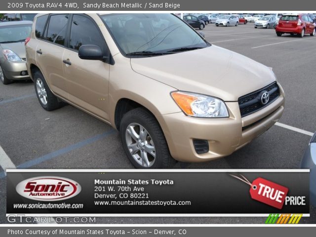 2009 Toyota RAV4 4WD in Sandy Beach Metallic