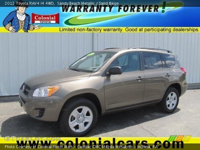 2012 Toyota RAV4 I4 4WD in Sandy Beach Metallic