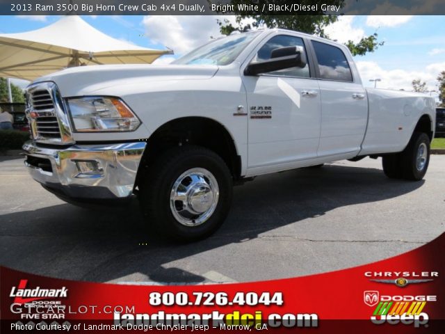 2013 Ram 3500 Big Horn Crew Cab 4x4 Dually in Bright White