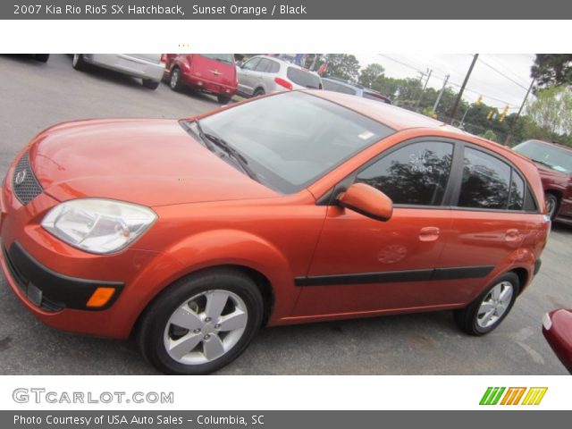 2007 Kia Rio Rio5 SX Hatchback in Sunset Orange