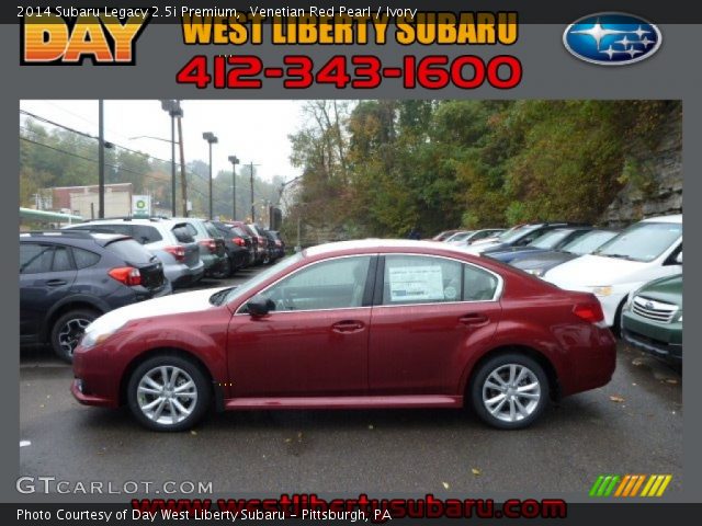 2014 Subaru Legacy 2.5i Premium in Venetian Red Pearl