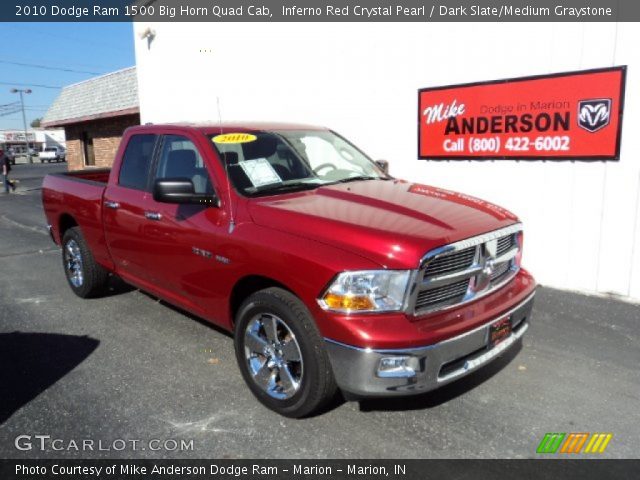 2010 Dodge Ram 1500 Big Horn Quad Cab in Inferno Red Crystal Pearl