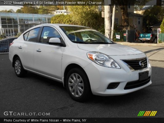 2012 Nissan Versa 1.6 SV Sedan in Fresh Powder White