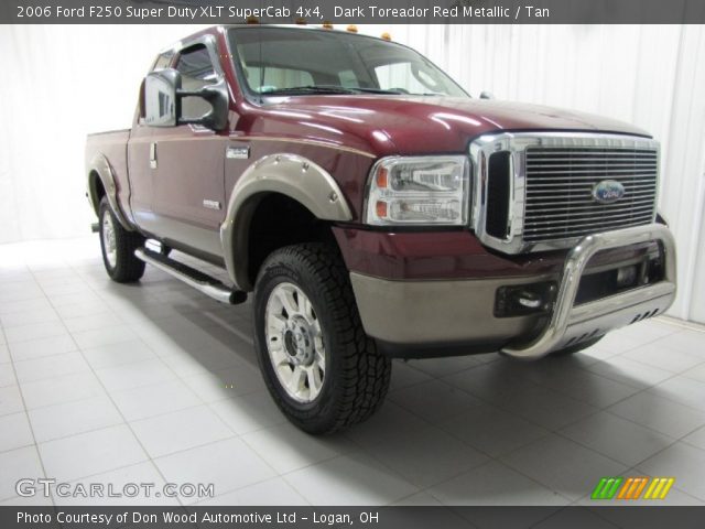 2006 Ford F250 Super Duty XLT SuperCab 4x4 in Dark Toreador Red Metallic