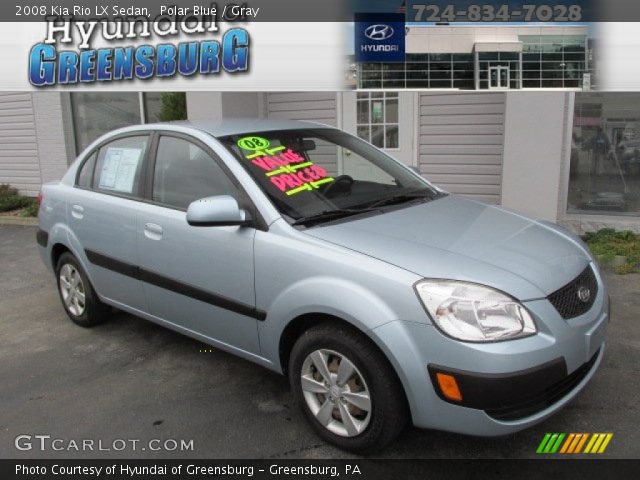 2008 Kia Rio LX Sedan in Polar Blue