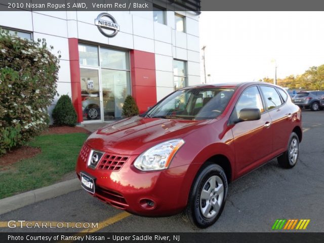 2010 Nissan Rogue S AWD in Venom Red