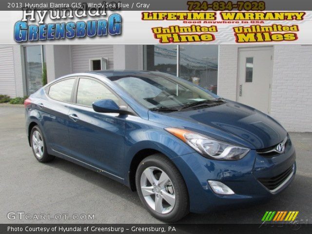 2013 Hyundai Elantra GLS in Windy Sea Blue