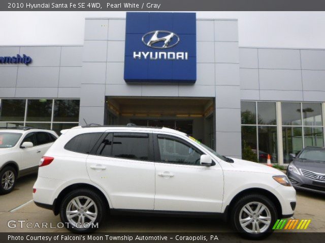 2010 Hyundai Santa Fe SE 4WD in Pearl White