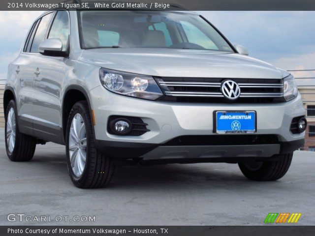 2014 Volkswagen Tiguan SE in White Gold Metallic