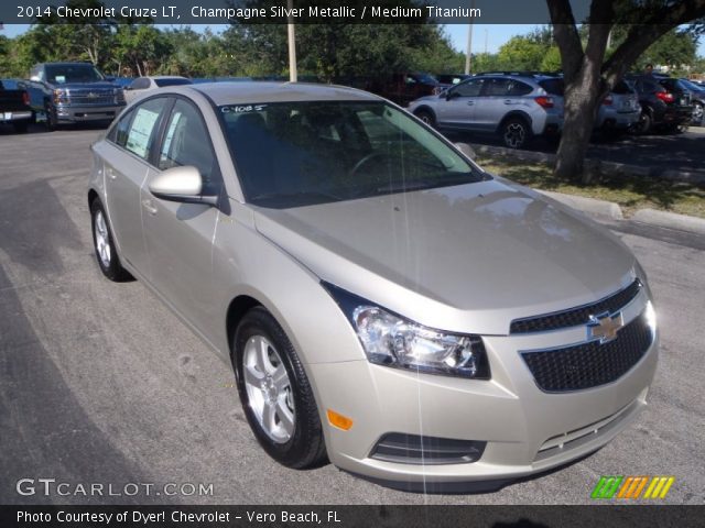 2014 Chevrolet Cruze LT in Champagne Silver Metallic