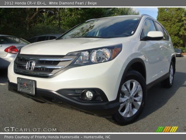 2012 Honda CR-V EX-L in White Diamond Pearl