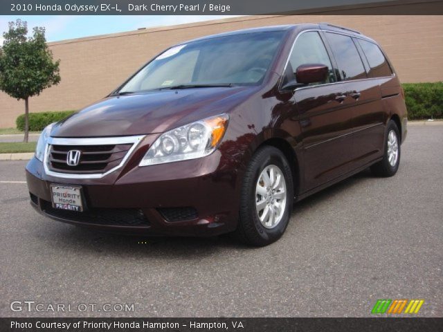 2010 Honda Odyssey EX-L in Dark Cherry Pearl