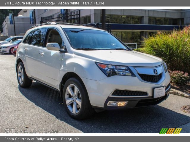 2011 Acura MDX Technology in Aspen White Pearl