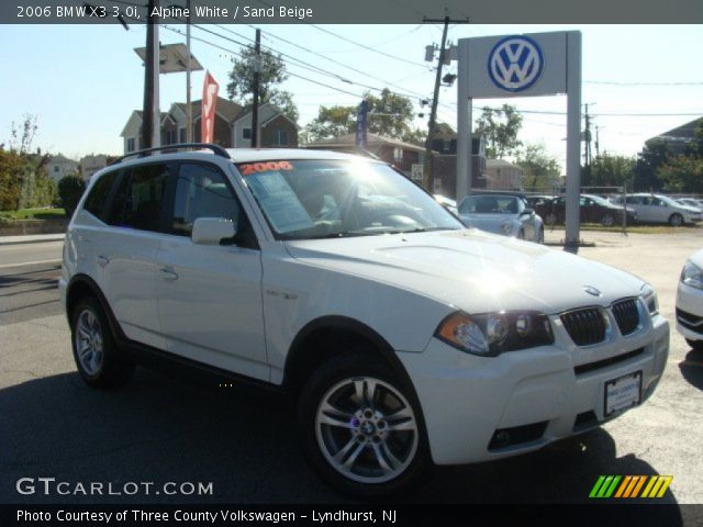 2006 BMW X3 3.0i in Alpine White