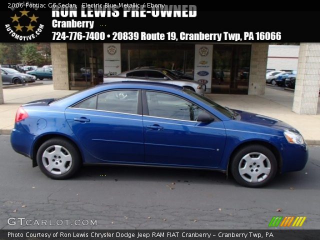 2006 Pontiac G6 Sedan in Electric Blue Metallic