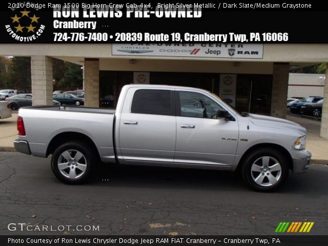 2010 Dodge Ram 1500 Big Horn Crew Cab 4x4 in Bright Silver Metallic