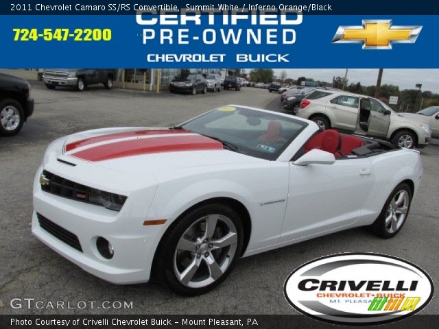 2011 Chevrolet Camaro SS/RS Convertible in Summit White