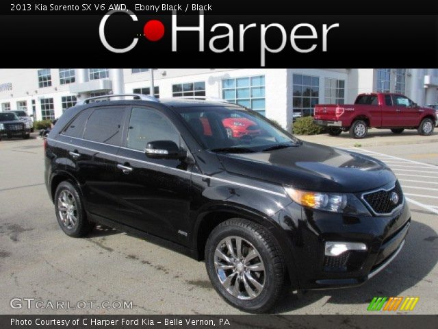 2013 Kia Sorento SX V6 AWD in Ebony Black