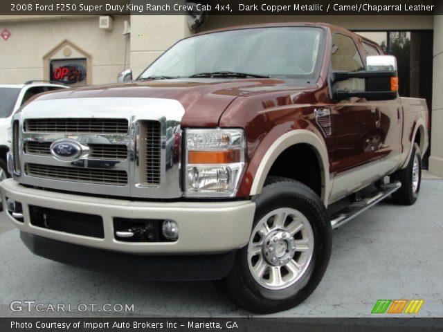 2008 Ford F250 Super Duty King Ranch Crew Cab 4x4 in Dark Copper Metallic