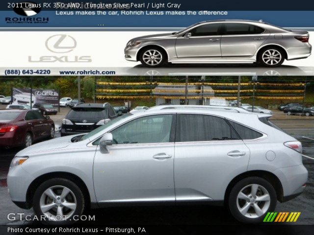 2011 Lexus RX 350 AWD in Tungsten Silver Pearl