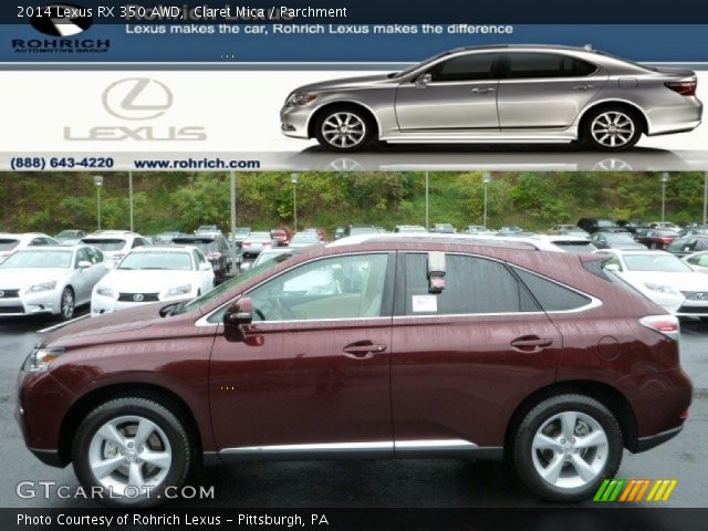 2014 Lexus RX 350 AWD in Claret Mica