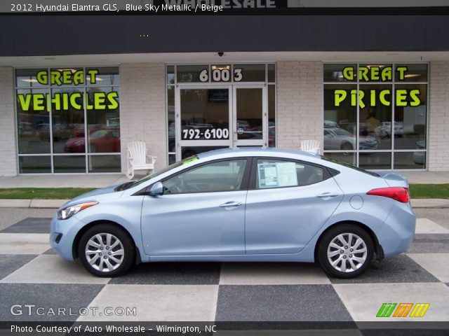 2012 Hyundai Elantra GLS in Blue Sky Metallic