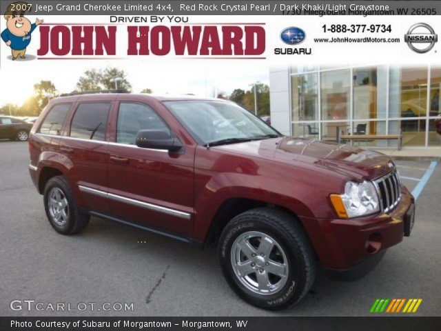 2007 Jeep Grand Cherokee Limited 4x4 in Red Rock Crystal Pearl