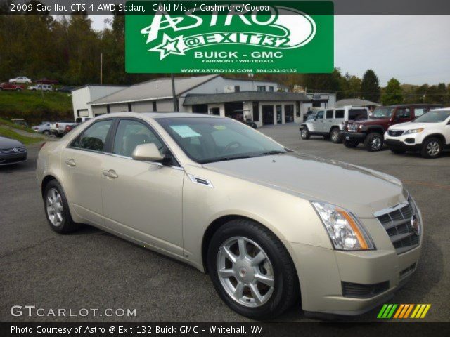 2009 Cadillac CTS 4 AWD Sedan in Gold Mist