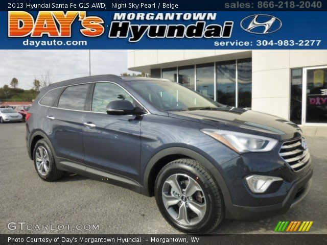 2013 Hyundai Santa Fe GLS AWD in Night Sky Pearl