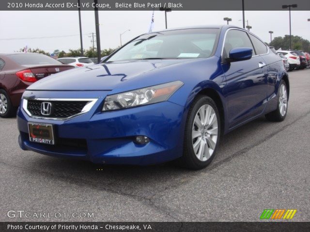 2010 Honda Accord EX-L V6 Coupe in Belize Blue Pearl