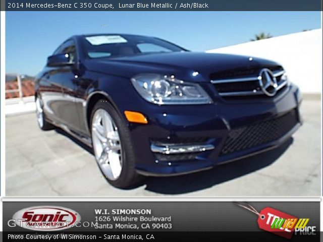 2014 Mercedes-Benz C 350 Coupe in Lunar Blue Metallic