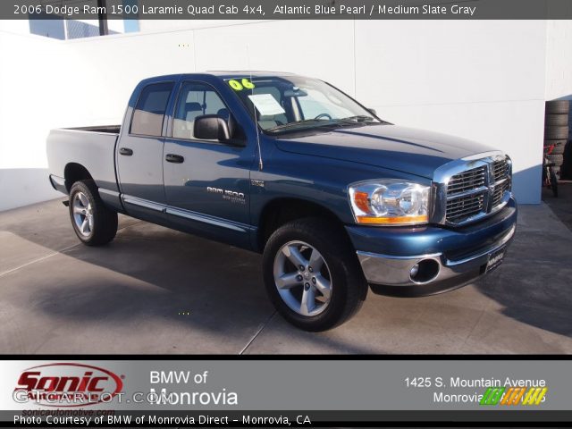 2006 Dodge Ram 1500 Laramie Quad Cab 4x4 in Atlantic Blue Pearl